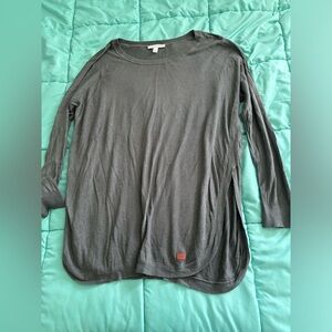 GUC Peace Love World Sweater Knit Tunic w/ tulip hem, size XL, green